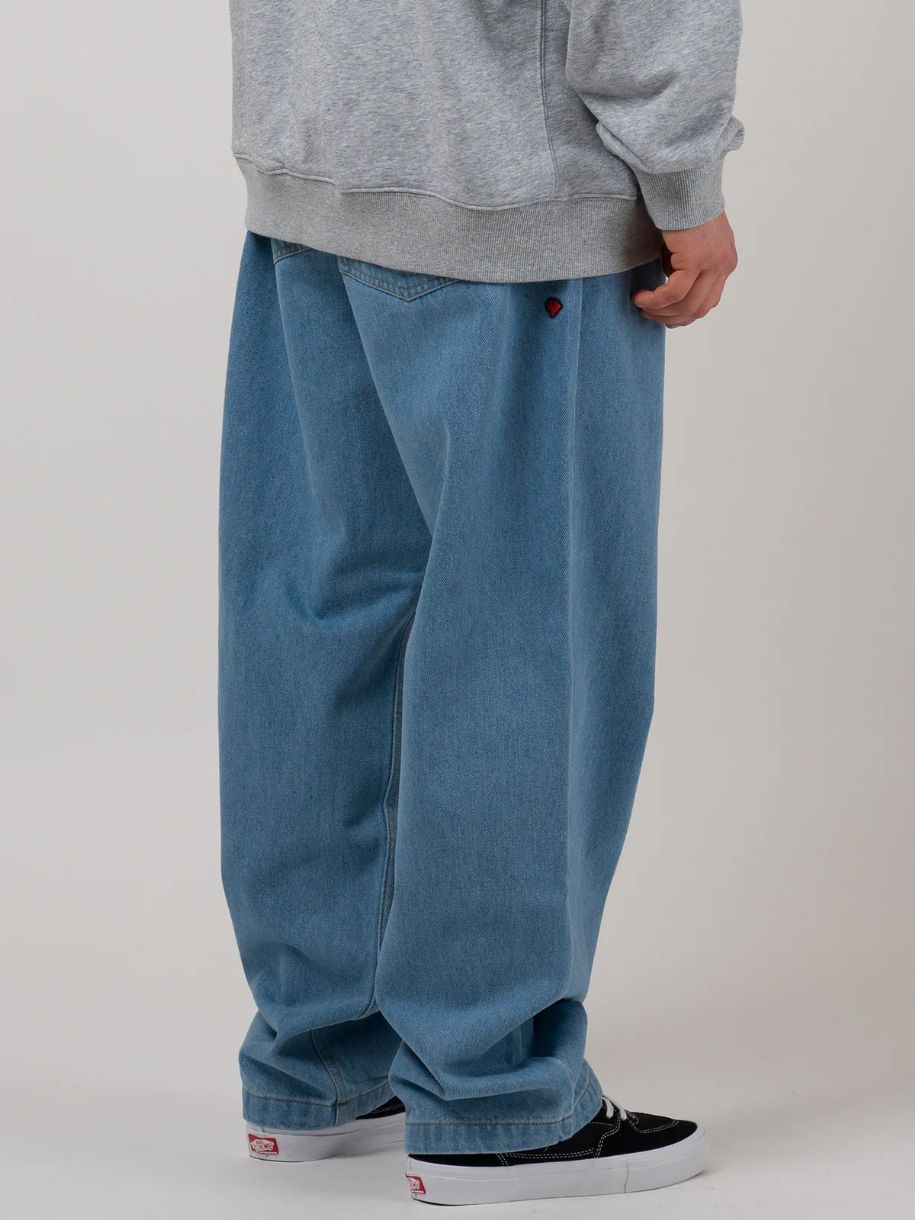 5 POCKET DENIM PANTS - LIGHT INDIGO WASH