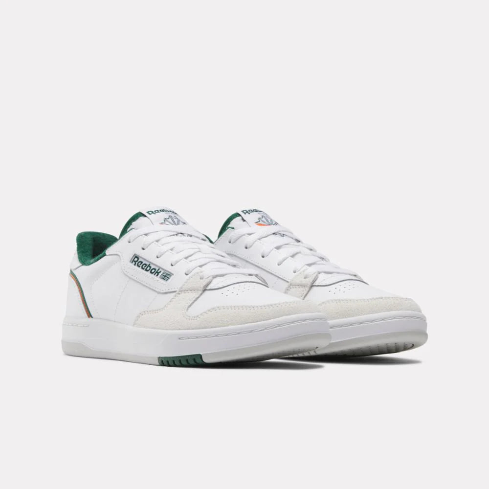 PHASE COURT SHOES WHITE/WHITE/DARK GREEN - HOMME