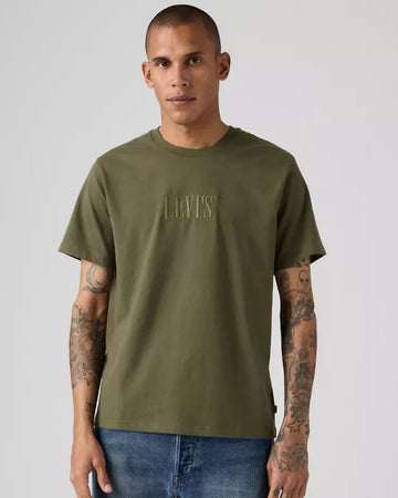 SERIF LOGO 1,2 OLIVE NIGHT