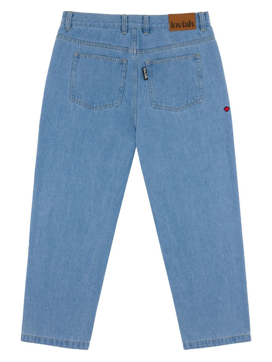 5 POCKET DENIM PANTS - MEDIUM INDIGO WASH