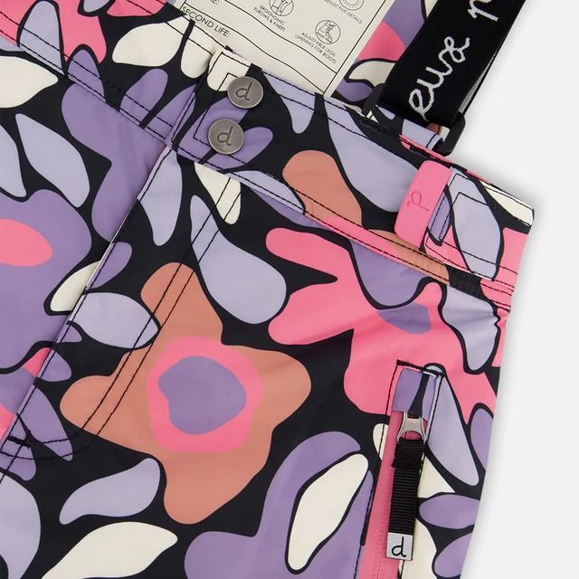 PRINTED RETRO FLOWERS BLACK