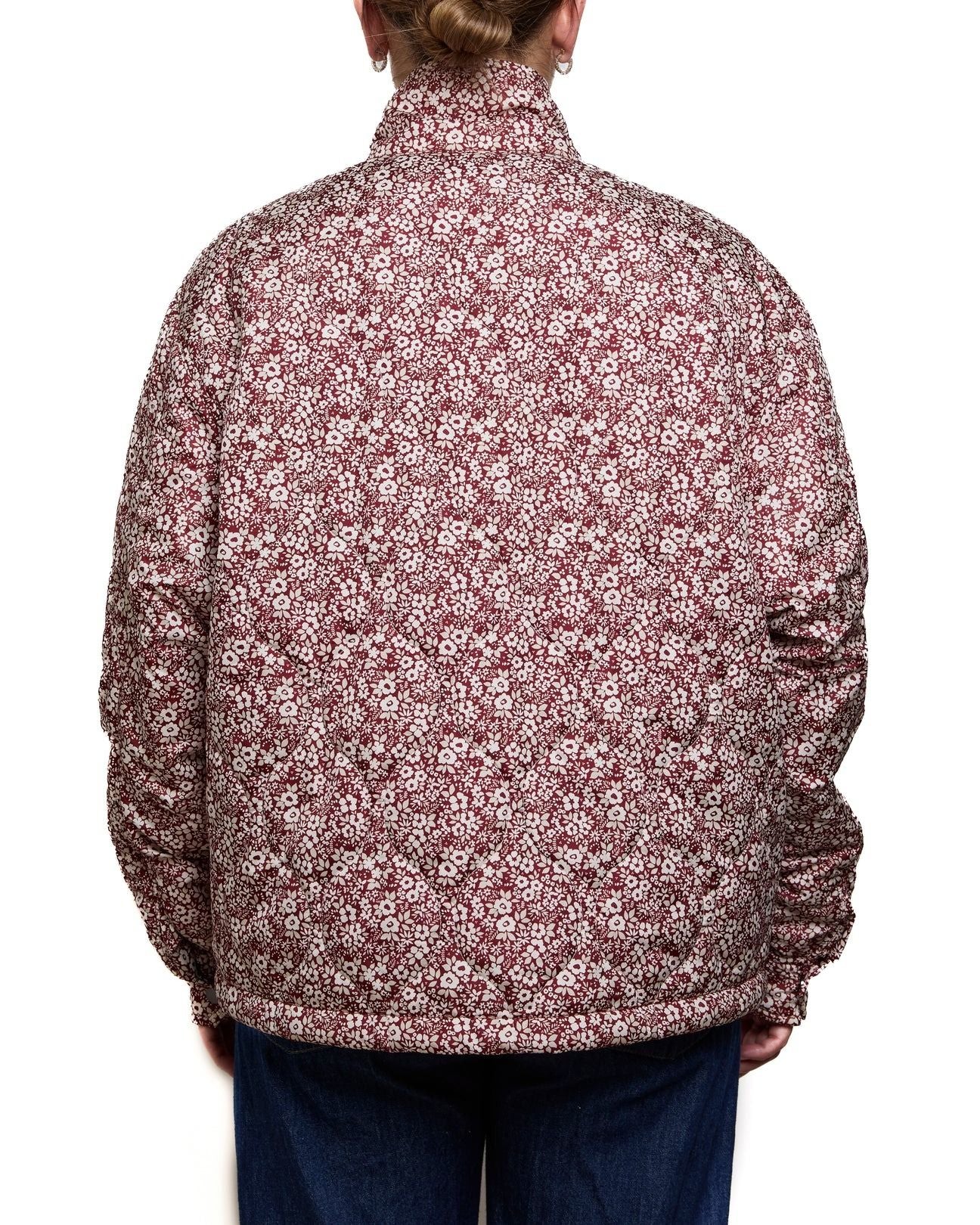 #AOP25 CREAM AND BURGUNDY