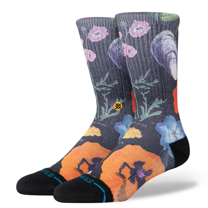 LUCIAS FLORAL CREW SOCKS