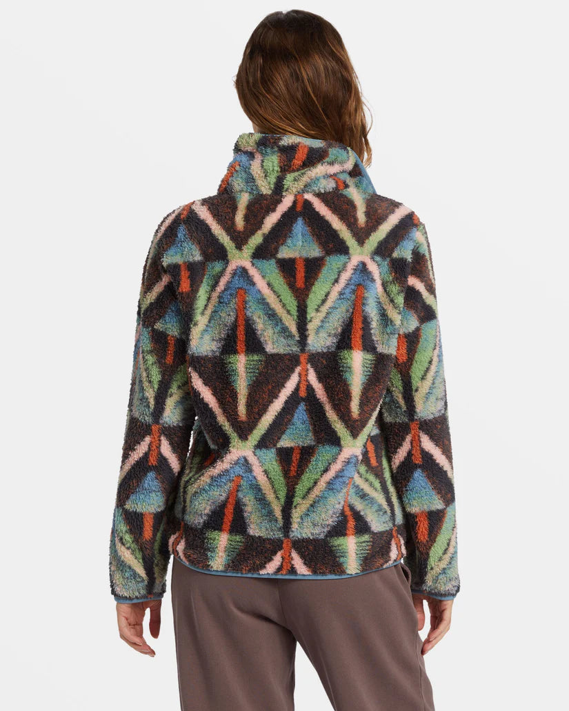 SWITCHBACK MOCK NECK FLEECE