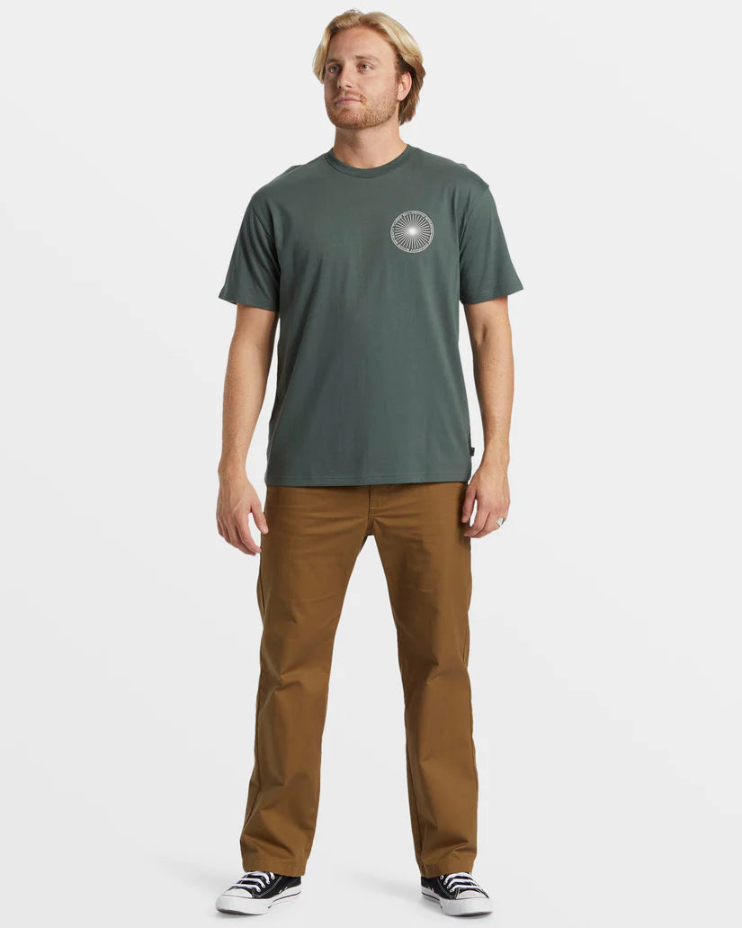 SWIVEL T-SHIRT - SLATE GREEN KRN0
