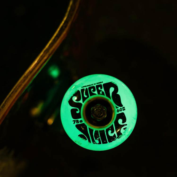 OJ MINI SUPER JUICE WHEELS 55MM 78A GLOW IN THE DARK