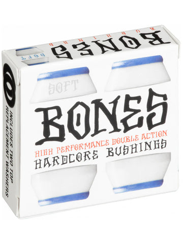 BONES  BUSHINGS - SOFT 81A HARDNESS - WHITE/BLUE
