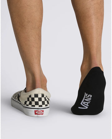 CLASSIC SUPER NO SHOW 3-PACK SOCK  -  BLK