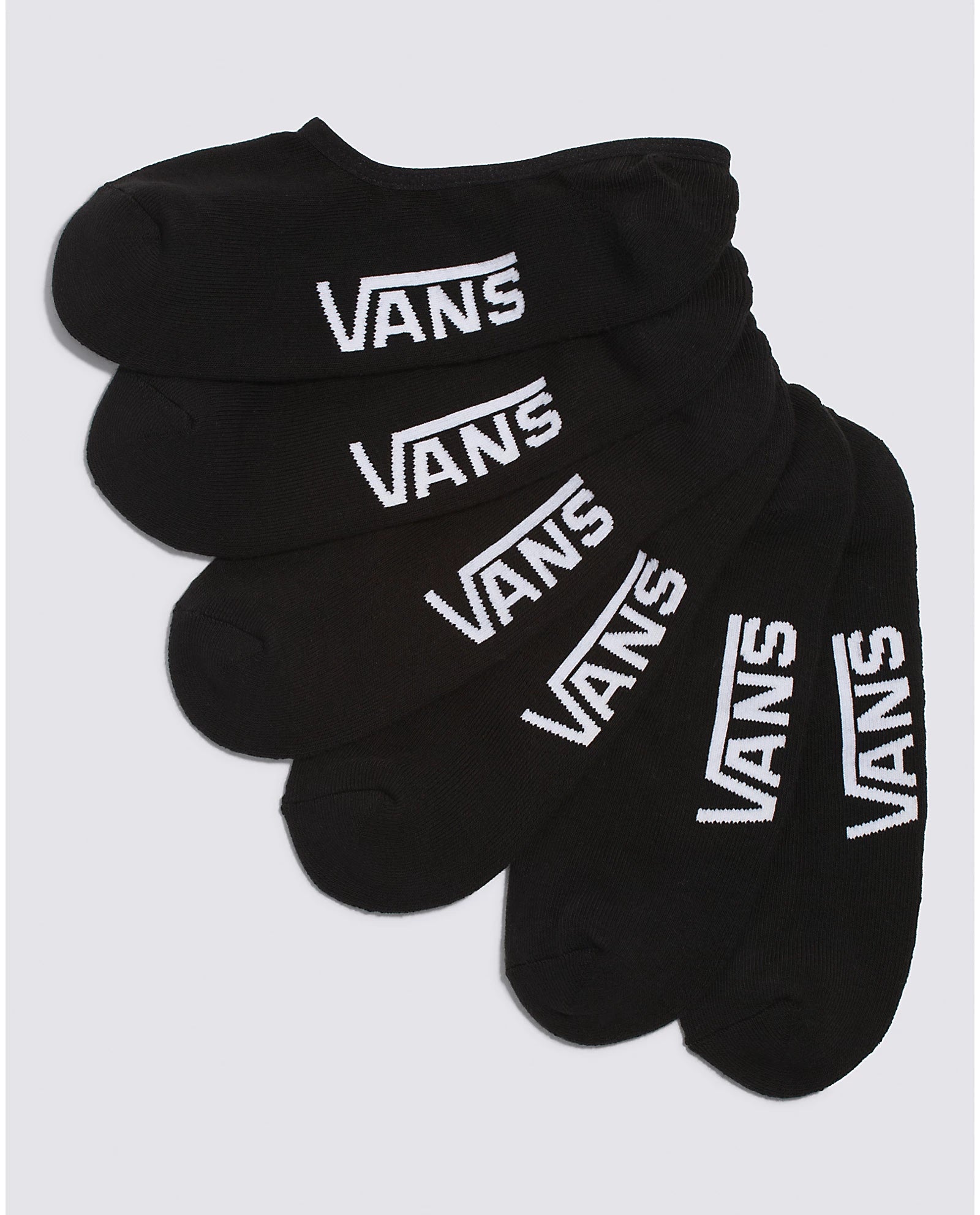 CLASSIC SUPER NO SHOW 3-PACK SOCK  -  BLK