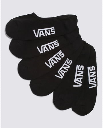 CLASSIC SUPER NO SHOW 3-PACK SOCK  -  BLK