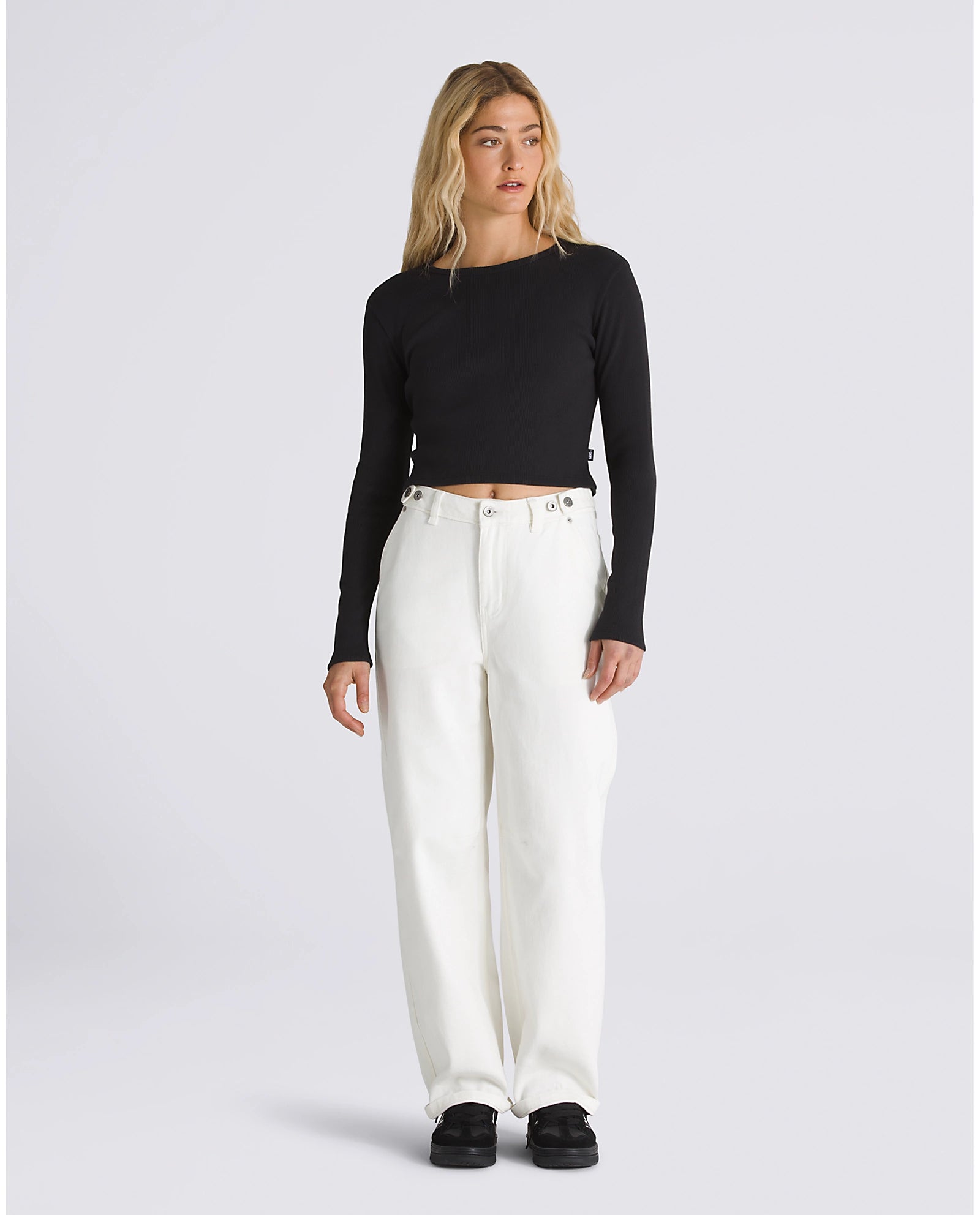 DREW RIB LONG SLEEVE TOP