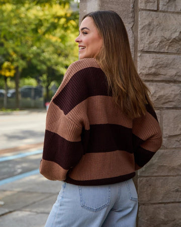 AOP63 BROWN & BROWN STRIPES