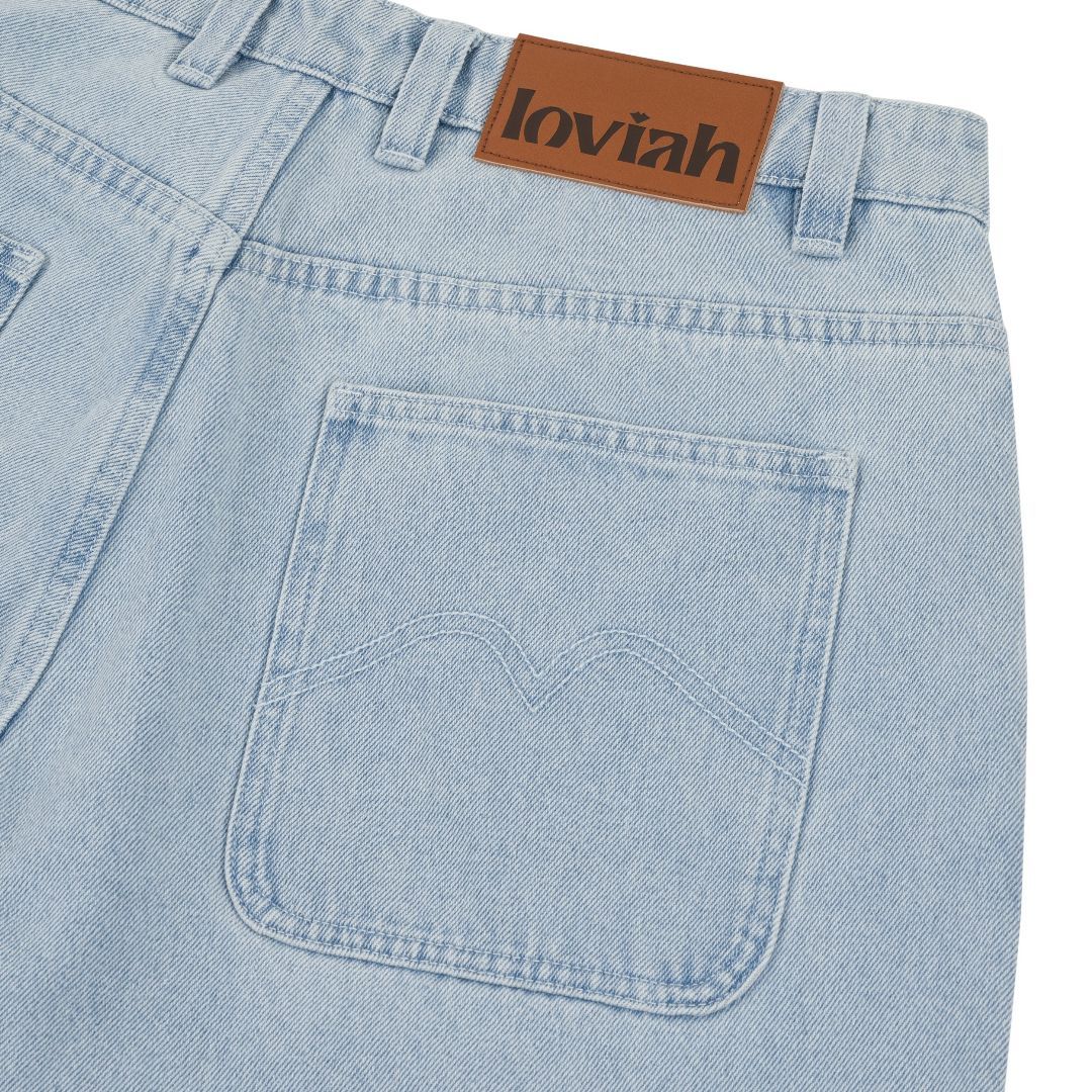 5 POCKET DENIM PANTS - MEDIUM INDIGO WASH