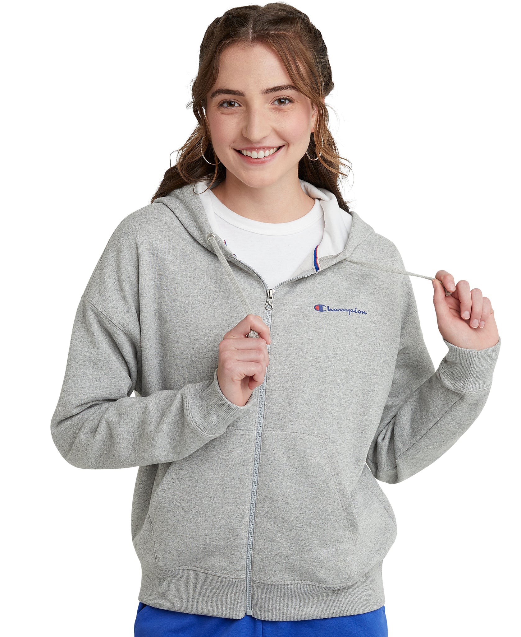 CHAMPION POWERBLEND FULL ZIP HOODIE