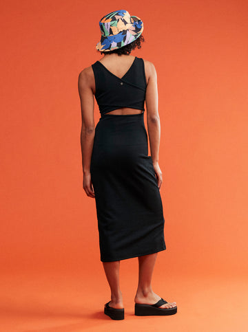 GOOD KEEPSAKE STRAPPY MIDI DRESS